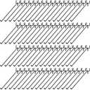 Shimeyao 100 Pcs Peg Board Shelving Hooks Stainless Steel Hanging Board Pegs Wall Display Hooks Bulk for 1/8 1/4 Garage Storage Organizer Accessories(10 Inch,Black)