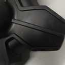 KINGGEAR F1 Walking Stick, Walking Cane for Women & Men, Self Standing Walkers for Seniors with Wrist Strap, Lightweight & Sturdy Offset EVA Handle and Large Quad Base (Black)