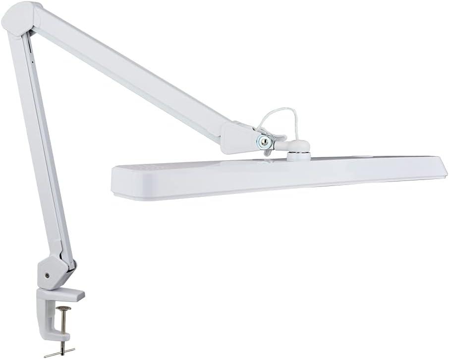 Neatfi (New Model) XL 2,500 Lumens LED Task Lamp with Clamp, 5 Light Modes, 3000-6000K Correlated Color Temperature, 30W, Dimmable, 324 Pcs SMD LED, Desk Light for Home, Office (CCT, White)