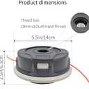 C26-2 Trimmer Head 4002 710 2169 for Stihl AutoCut C26-2 FS55 FS55R FS56 FS56RC FS70 FS70R FS80 FS85 FS90 FS90R FS91 FS91R FS94 FS94R FS110 FS111R FS111RX FS120 FS130 String Trimmer（3 Pack）
