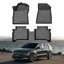 Mixsuper Liner Floor Mats for 2023-2024 Kia NIRO & NIRO Hybrid & NIRO HEV (Not for PHEV or EV) TPE Rubber Floor Liners All Weather Guard Odorless Anti-Slip for NIRO Accessories