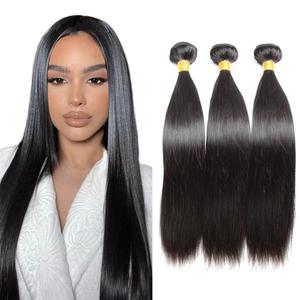 Straight Human Hair Bundles 26 26 26 Inch Black Color Hair Bundles Human Hair Virgin Hair 3 Bundles Extensions Natural Black Color Bundles Human Hair