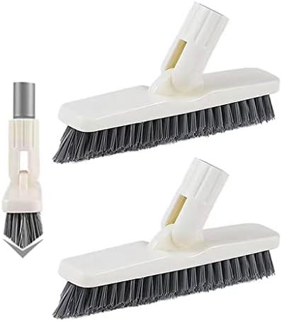 SUPERWASH PLUS Grout Brush, Swivel Brush Head with Heavy Duty Stiff V-Shaped Bristles Cleans Shower, Corner, Tile and Narrow Space 5 Pack