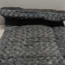 Washable Dog Bed Mat Reversible Dog Crate Pad Soft Fluffy Pet Kennel Beds Dog Sleeping Mattress for Large Jumbo Medium Small Dogs, 35 x 22 Inch, Gray (Grey)