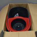 O-Cedar EasyWring Microfiber Spin Mop, Bucket Floor Cleaning System, Red, Gray, Standard