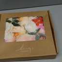 Ling's moment Fake Flowers Box, Faux Artificial Greenery Stems Foam Roses Silk Peonies Orchid Poppy Fabic Flower for Centerpieces Bouquet Wedding Vase Floral Decorations, Coral & Ivory, Grand Combo