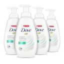 Dove Instant Foaming Body Wash 4 Count for Softer and Smoother Skin Sensitive Skin Effectively Washes Away Bacteria While Nourishing Your Skin 13.5 oz