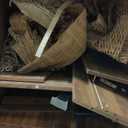 Shoe Cabinet, Slim Fluted Shoe Cabinet Storage for Entryway, Walnut Hidden Shoe Cabinet with Metal Legs and Flip Doors