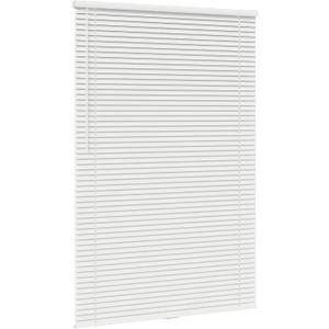 Cordless Aluminum Mini Blind - 18" W x 48" L - White, Premium Duty 1 Inch Metal Slats, Over 400 Custom Sizes Starting at 19.97, Durable, Waterproof Window Shades by Lumino