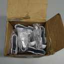 10 Pack Adjustable Shelf Brackets for Double Track System Closet Organization Heavy Duty Wire Shelf Brackets (White,9 Inches)