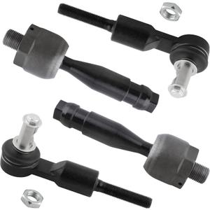 EV440 ES3646 Front Inner & Outer Tie Rod Ends Left & Right for Audi A4 & Quattro 1996-2008 A6 1998-2010 A8 1997-1999 S8 2002-2010 S6 2004-2008 Volkswagon Passat 1998-2005, Pack of 4