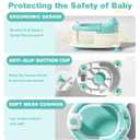 Baby Bath Seat for Babies 6 Months & up Non-Slip Toddler Bath Seats for Sitting Up Infant Bathtub Chair with Suction Cups and Soft Cushion for Baby Shower Tub Seat