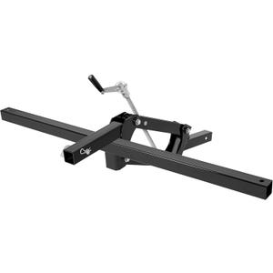 ECOTRIC 50" Manual Implement Lift, 1-Point and 2-Inch Receiver, Adjustable Height, UTV ATV Rake Scrape Blade Plow Disc Universal Tow Behind Attachments Steel Powder Coated