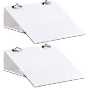Nuanchu Folding Slant Board for Writing 14 x 12 Inch Large Slanted Clipboard Adjustable Tilted Writing Board Sloped Surface to Improve Handwriting Legibility Endurance for Office Reading(2 Pcs)