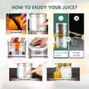 Electric Citrus Juicer, USB-C Rechargeable Portable Orange Juicer, One-Touch Cordless Juice Squeezer for Lemon, Lime & Citrus Fruits, Compact Travel Juicer for Home, Office & Camping
