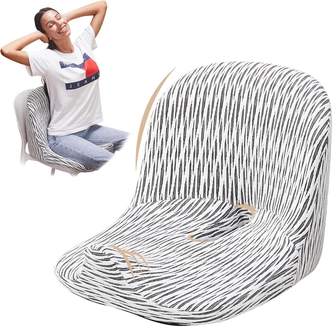 Memory Foam Seat Cushion, Office Chair Cushion, Pressure Relief Seat Cushion, Tailbone Pain Relief, Ergonomic Seat Cushion, Chair Cushion for Long Sitting (Large)