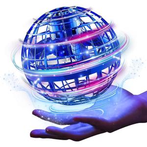 Ciniffo Upgraded Flying Orb Ball Toy, Hand Controlled Boomerang Hover Ball, Cosmic Globe Flying Spinner with Endless Tricks, Cool Toys Gifts for 8 9 10 11 12+ Year Old Boys Girls Teens Outdoor Toys (Blue)