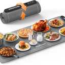 Warming Mat for Food, (XXL 36"x16") Food Warming Mat for Countertop Upgrade Graphene Fast Full Surface Heating -Versatile Food Warmer for Gatherings, Parties, Everyday Use (Dark Gray)