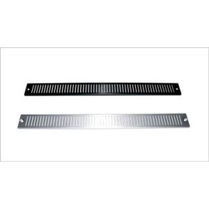 Vented Trim Panel for Slim 5 Series Racks Finish: Black Brushed Anodized