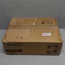 VASAGLE Record Player Stand, 3-Tier Side Table, Vinyl Record Storage up to 100 Albums, End Table for Living Room, Bedroom, Rustic White ULET275W01