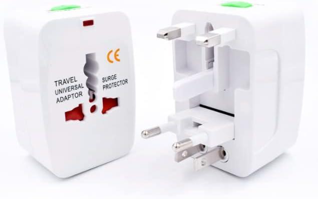 Portable Worldwide Universal Power Adapter Converter All in One International Out of Country Travel Wall Charger Plug Compatible with USA, EU, UK, and AUS and More Outlets