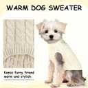 2 Pieces Dog Sweaters for Medium Dogs Girl boy, Knitted Chihuahua Sweater Yorkie Dachshund,Dog Sweaters for Small Dogs Girl Male Fall Winter Puppy CatMedium (Pink+beige)