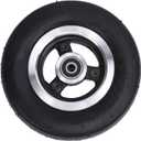 Electric Scooter Tires, 6 Inch Rubber Solid Tire 6 X 2 Wheel Alloy Rim and Tires Set Replacement Tire Accessories for Electric Scooter Riding