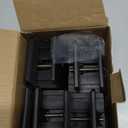 Bed Risers with Adjustable Screw Clamp, Fits Furniture Frame from 0 to 1.5 Inch, Furniture Risers 2 Inch Heavy Duty Risers for Square Round Straight Furniture Legs Support up to 5000Ibs (4Pack, Black)