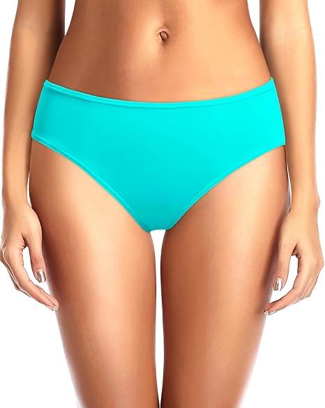 Zmart Women Standard Strappy Bikini Bottoms Full Coverage Bathing Suit Cutout Swim Low Rise Swimsuit Bottom Size L