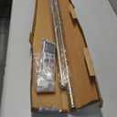 Ivilon Drapery Window Curtain Rod - End Cap Style Design 1 Inch Pole. 72 to 144 Inch Color Warm Gold