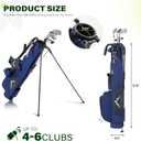 uniHimal Par 3 Golf Bag Small Lightweight with Dual Shoulder Straps – Pitch n Putt Golf Bag Easy to Carry and Durable for Men/Women– 31.5 inches Tall