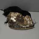 BABEYOND 1920s Flapper Dress Long Fringed Gatsby Roaring 20s Sequins Beaded Vintage Art Deco (3X-Large, Black Gold)