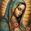 DIY 5D Diamond Art Kits Painting for Adults Virgin Mary Our Lady of Guadalupe Mexican(9) 40x30cm/11.7x15.8inches