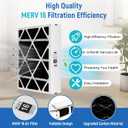 3 Packs Upgrade 255649-102 20"x25"x5" MERV 16 Air Filter Compatible with Trion Air Bear 255649-102 Foldable Carbon Replacement Filter-Actual Size19.62"x24.25"x4.88"