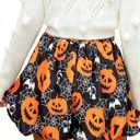 Bubble Skirt Mini Skorts for Women Spring Party Skirts with Pockets Elastic Waisted Golf Tennis Bloomers (Black, M)