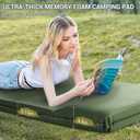 Elegear CumbreX Self Inflating Sleeping Pad, 3.15" Ultra-Thick Memory Foam Camping Pad with Pillow Fast Inflating in 20s Insulated Camping Mattress Pad 4-Season Camp Sleeping Mat for Camp/Travel/Tent
