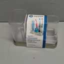 Toothbrush Holders for Bathrooms, 3 Slots Detachable Toothbrush Holder Wall Mounted with Divider, Removable Electric Tooth Brush and Toothpaste Holder Organizer for Bathroom Countertop/Kitchen/Office (Clear)