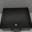 Dalmbox Portable Metal Safe Box with Key Lock - Fire Resistant Storage for Documents, Car, Home and Outside - X Large 13.2"x 11"x 5.1" Black Box