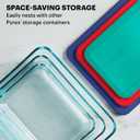 Pyrex Simply Store (5-Pack) Large Glass Food Storage Containers Set, (3, 6 & 11 Cup) Meal Prep Containers With BPA-Free Lids, Dishwasher & Microwave Safe