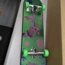 31" Lenticular Skateboard with Pro Trucks, Full Grip Tape, 9-Ply Maple Deck, Ideal for All Experience Levels