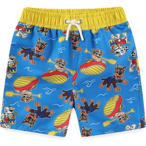 Paw Patrol Marshall Chase Rubble Boys UPF 50+ Swim Trunks Shorts Bathing Suit for Toddler and Big Kids, Size 3T