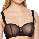 DKNY Women's Sheers Convertible Strapless Bra (34C, Black)