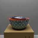 DOWAN Mixing Bowls, Ceramic Mixing Bowls for Kitchen, Colorful Vibrant Nesting Bowls for Cooking, Baking, Prepping, Serving, Salad, Housewarming Gift, Microwave Dishwasher Safe, 3.7/2/1 Qt, Set of 3