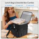 MIYCOO 36 Can Cooler Bag, Expandable Double Deck Lunch Bag for Men Women | Leakproof & Collapsible Portable Soft Cooler, Large Insulated Ice Chest for Work, Travel, Picnic, Camping, Shopping