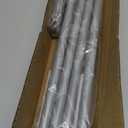 Curtain Rods for Windows 31"- 125", 5/8 inch Small Curtain Rod Sliver Adjustable by Splicing for Bedroom, Living Room, Kitchen and Outdoors