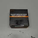 Pull Down Spray Head Replacement - for Kitchen Faucet Sprayer Head with 15 Adapters, 3 Function Pull Out Faucet Spray Nozzle, Brushed Nickel