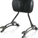 Sissy Bar for Indian Challenger Chieftain Indian Pursuit Springfield Roadmaster Vintage 2014-2023, Quick Release Passenger Backrest Pad 17 inches (Black)