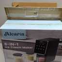 Alcarin Ice Cream Maker with 3 Pints(Not Freezer) Homemade Slushie Gelato Yogurt Sorbet Frozen Treat Machine 10 Pre-set Program Respin & Mix-in