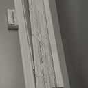 LOTUS & WINDOWARE Cordless Faux Wood Blinds, 35" Wide x 60" Long, Smooth, Snow White, 2 Inch Horizontal Blinds  for Living Room, Bedroom, Interior Door Windows