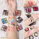 Makeup Kit for Teen Girls & Women Full Kit, Beauty Train Case with Starter Cosmetics Set, Make Up Valentine's Gift Box with Eyeshadow,Lipgloss,Highlight,Blush,Lip&Eye Pen,Brush & More(GoldenBrown)